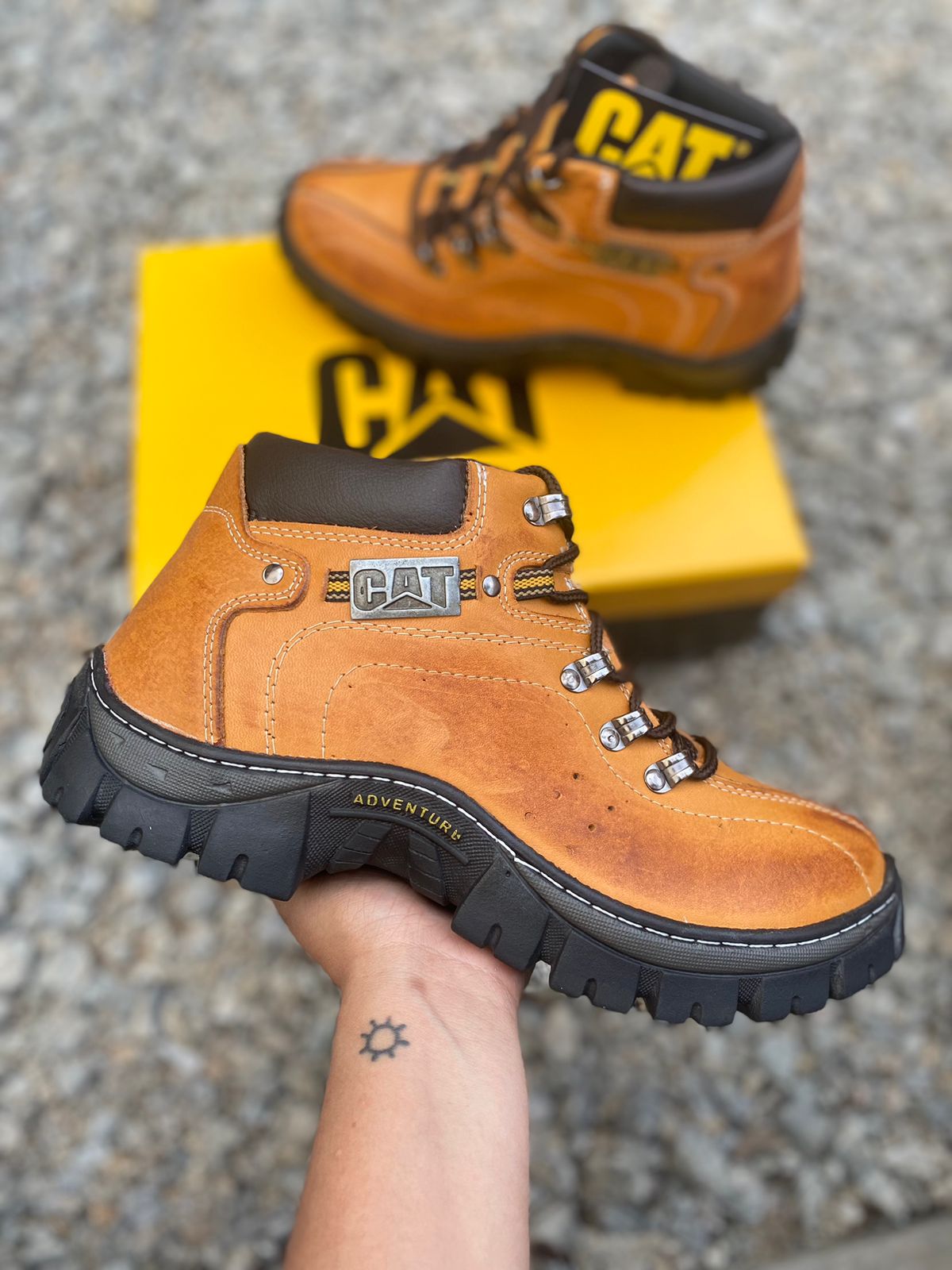 BOTA CATERPILLAR COURO – Guepardo Shoes