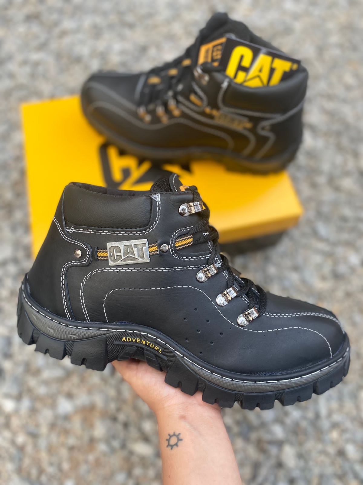 BOTA CATERPILLAR COURO – Guepardo Shoes