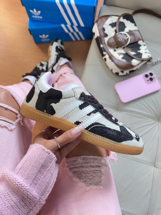 adidas samba animal print couro