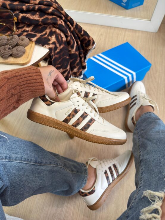 adidas samba sintético onça