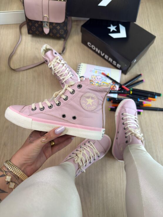 Converse All Star botinha Couro